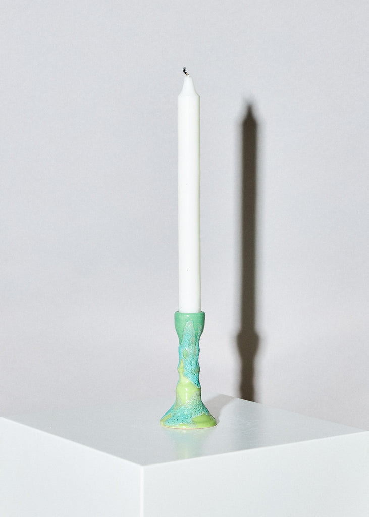 Lina E Ceramics Candleholder Handmade Sculpture Colorful Playful Decorative Artwork Home Decor Affordable Art