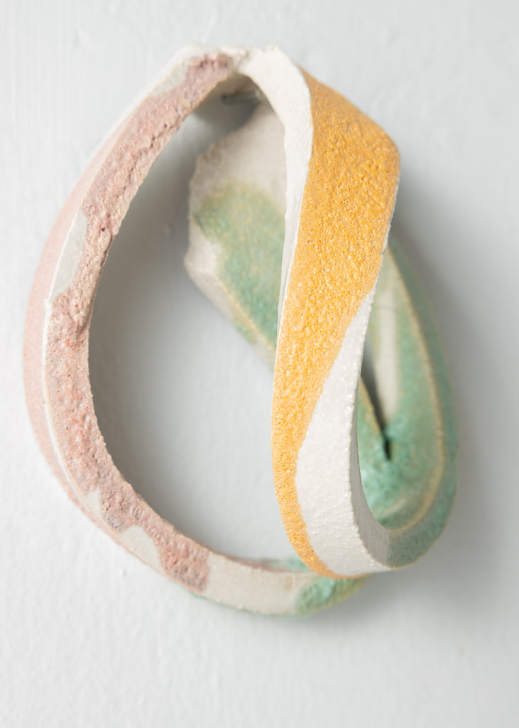 Lina E Ceramics Knot Sculpture Original Artwork Abstract Sculptural Art Colourful Pastel Hand Sculpted Original Detailed