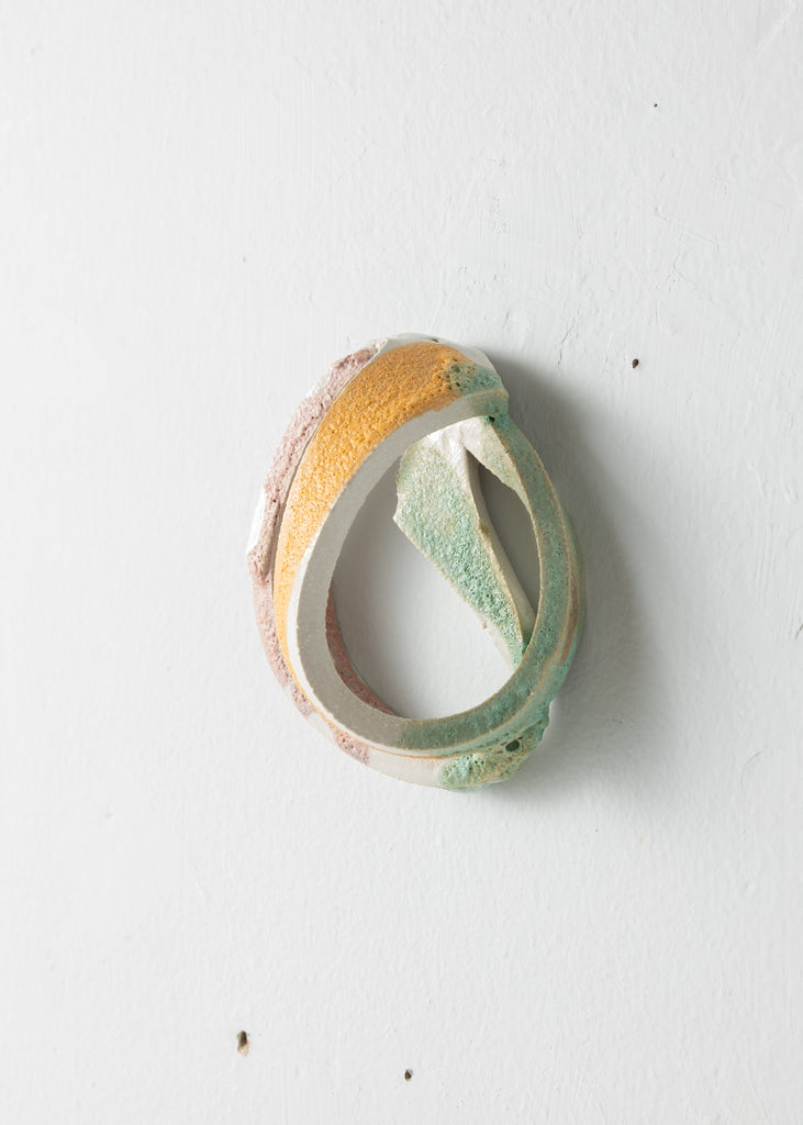Lina E Ceramics Knot Sculpture Original Artwork Abstract Sculptural Art Colourful Pastel Hand Sculpted Original Organic