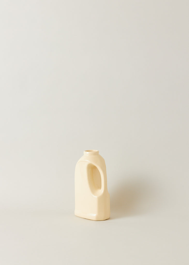 Lola Mayeras laundry vase beige playful handmade ceramic original sculpture affordable art Scandinavian interior collectable object home decor
