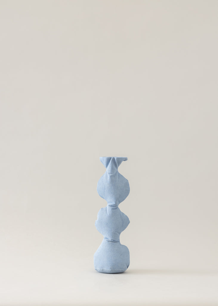 Marion de Raucourt Minestrone Handmade Candle Holder Sculpture Original Artwork Blue Art Contemporary Collectable Affordable Art
