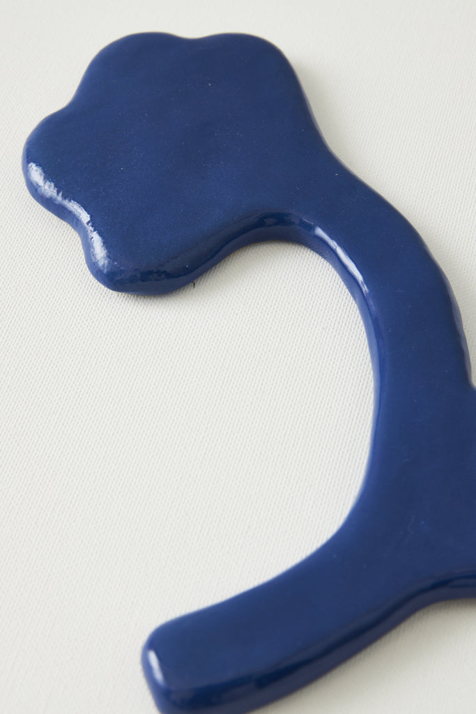 Paula Atelier Tulip Blue Sculpture Handmade Wall Art Contemporary Artwork Original Art Affordable Art Collecting Collectible Item 