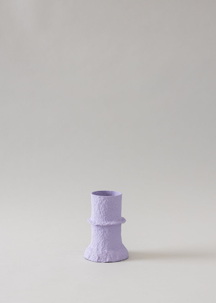 Pauline Pietri Lykos Sculpture Handmade Artwork Paper Sculpture Papier Mache Artist Lavender Purple Contemporary Affordable