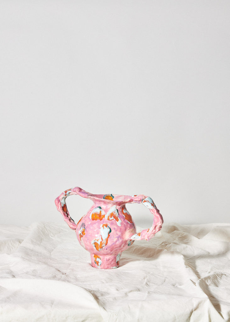 Samantha Kerdine Handmade Vase Unique Sculpture Colorful Organic Shapes Affordable Art Artist Art Gallery Pink Art Home Styling