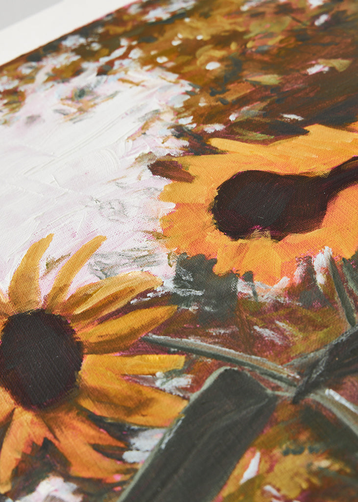 Sara Pålsson Helianthus Handmade Painting Oil Painting Original Artwork Figurative Wall Art Affordable Art Collecting Buy Original Art Contemporary Art Modern Art Style