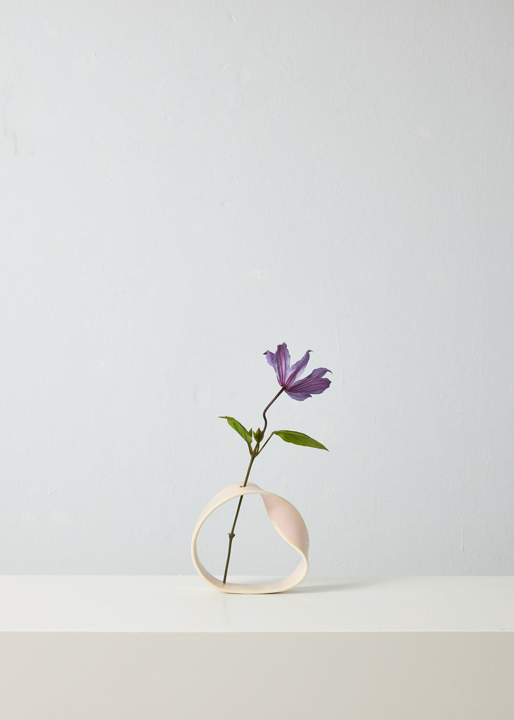 Slorence Ring Vase Handmade Vase Original Artwork Ceramic Vessel Contemporary Art Minimalistic Interior Affordable Art Collecting Curated Art Ceramic Artwork Sculptural Vase