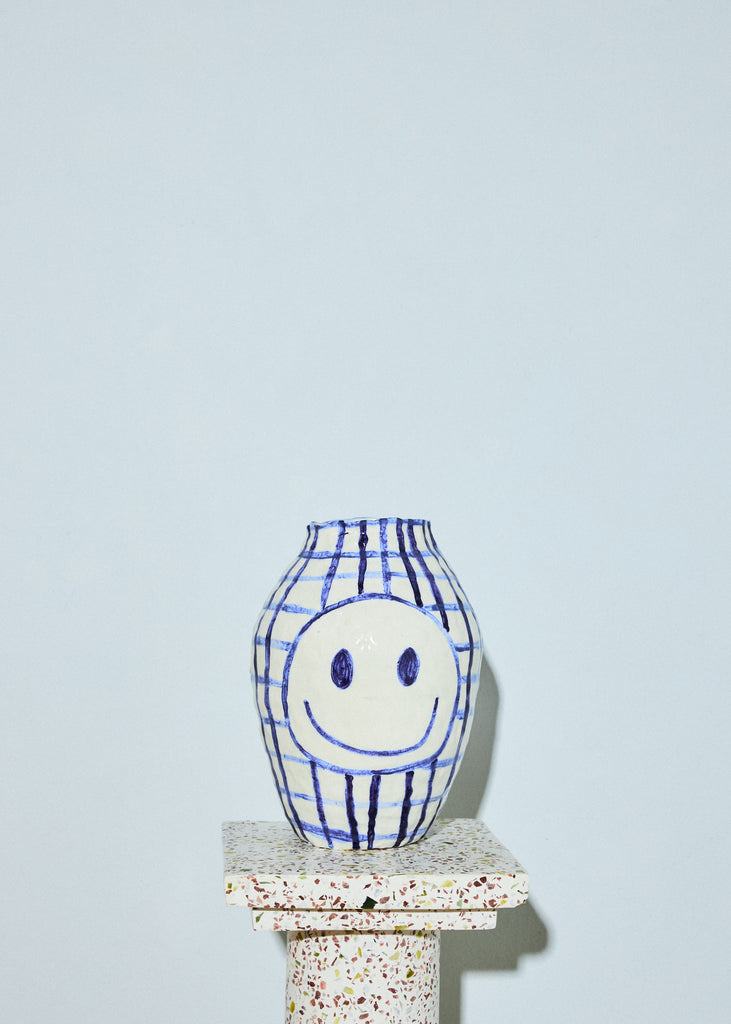 Sofi Gunnstedt Emoji Vase Handmade Artwork Original Art Ceramic Artwork Affordable Art Buy Original Art Playful Art Style Maximalistic Eclectic Interior Scandinavian Design Female Artist