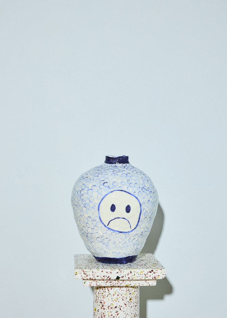 Sofi Gunnstedt Emoji Vase Handmade Artwork Original Art Ceramic Artwork Affordable Art Buy Original Art Playful Art Style Maximalistic Eclectic Interior Scandinavian Design Female Artist