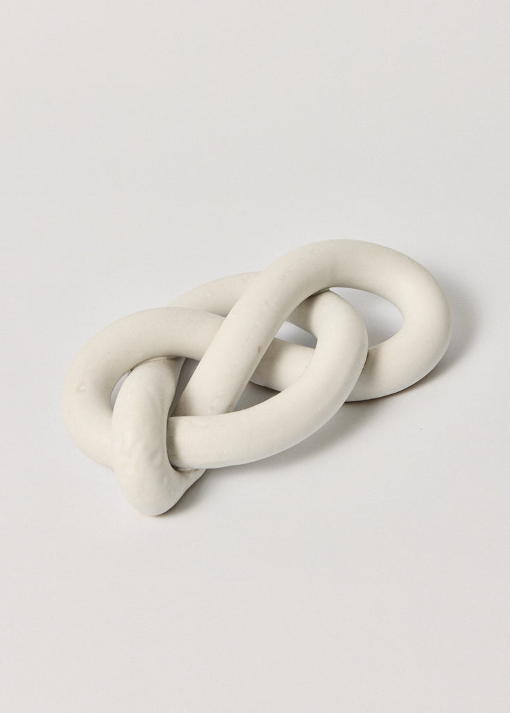Sofia Tufvasson Small Knot Sculptures Contemporary Artwork Affordable Art White Minimalism Handmade Unique Ceramics