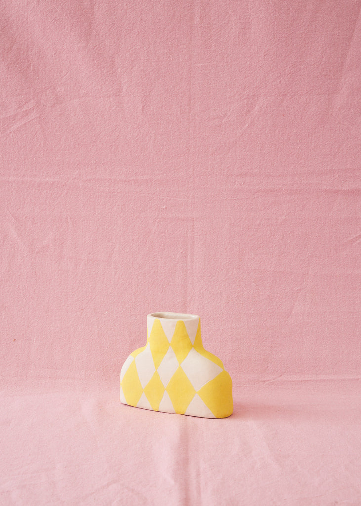 Wobbly Studio Mönster Vase Ceramic Handmade Vase Abstract Playful Sculpture Scandinavian Style Interior Design