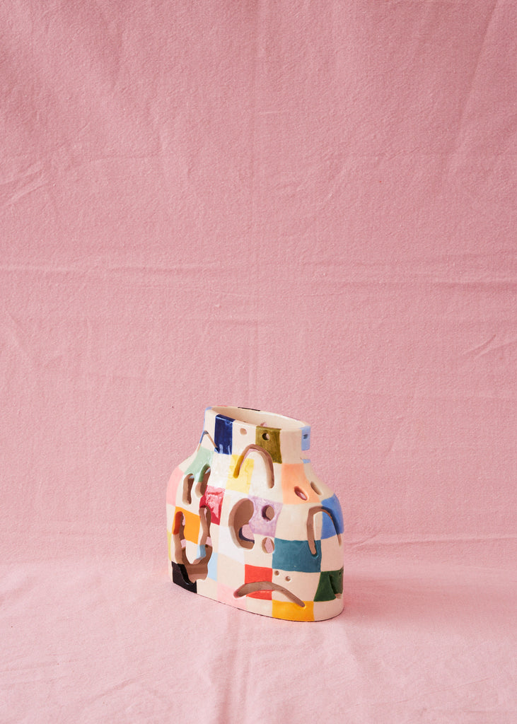 Woobly Studio Vase With No Purpose Handmade Original Artwork Ceramic Vase Playful Colourful Interior Design