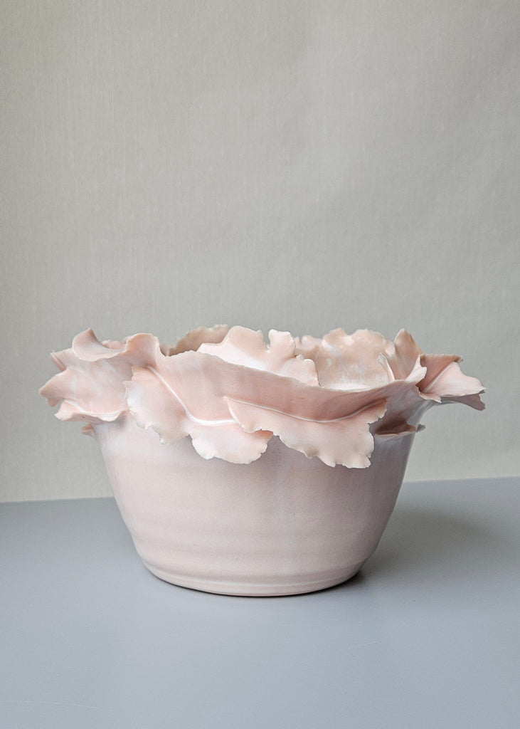 Elin Ruist Handmade Art Vase pink petals