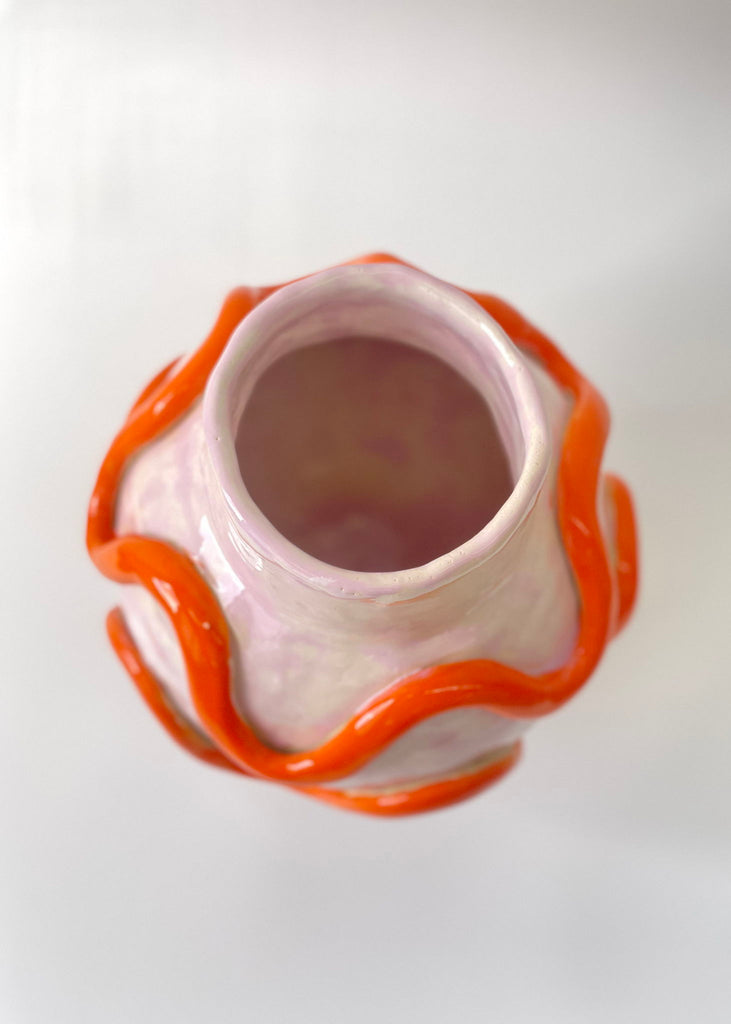 Satoko Kako Sky Was Pink Vase Unique Pink Ceramic Vase Sculpture Abstract Art Colourful Sculpture Modern Artwork Handmade Ceramics