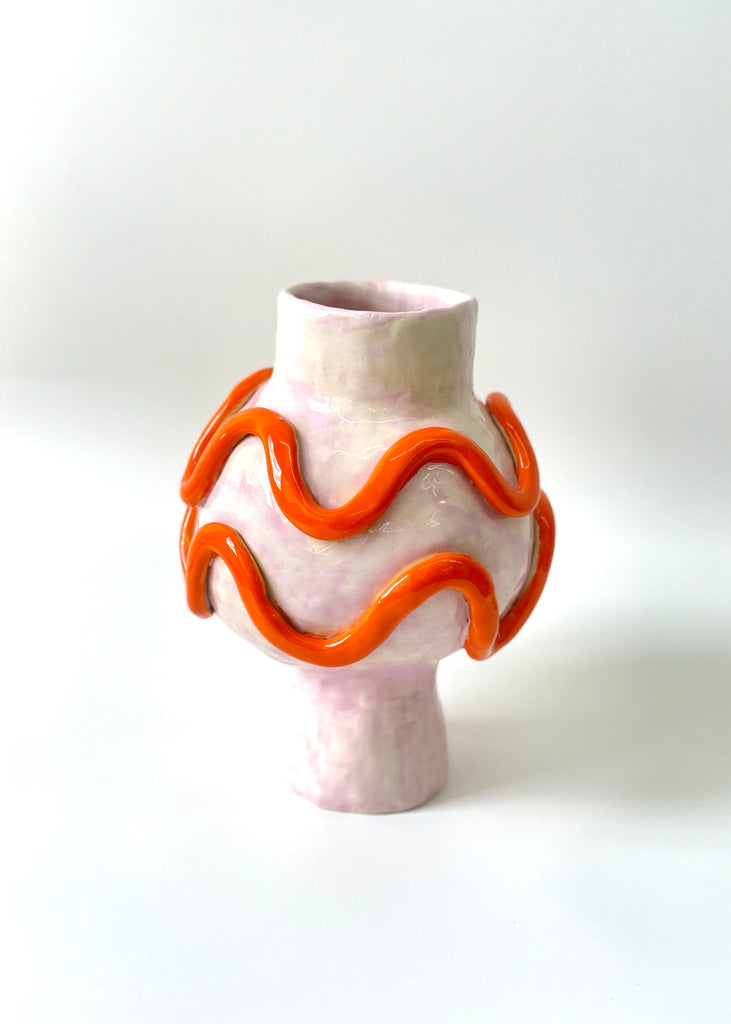 Satoko Kako Sky Was Pink Vase Unique Ceramic Vase Sculpture Abstract Art Colourful Sculpture Modern Artwork Playful Art Handmade Ceramics