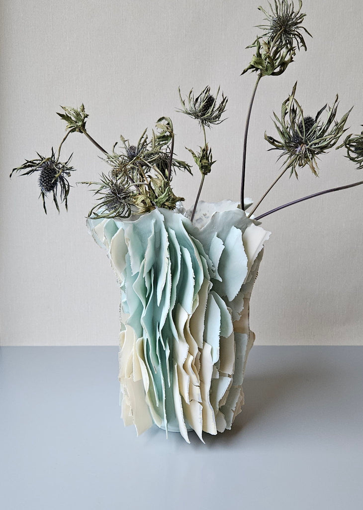 Elin Ruist Handmade porcelain blue vase