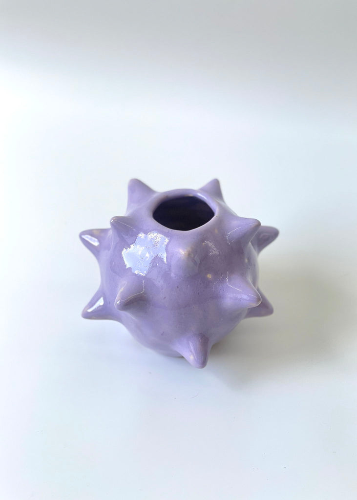 Satoko Kako Spiky Violet Vase Handmade Sculpture Colourful Art Contemporary Artwork Playful Art The Ode To 