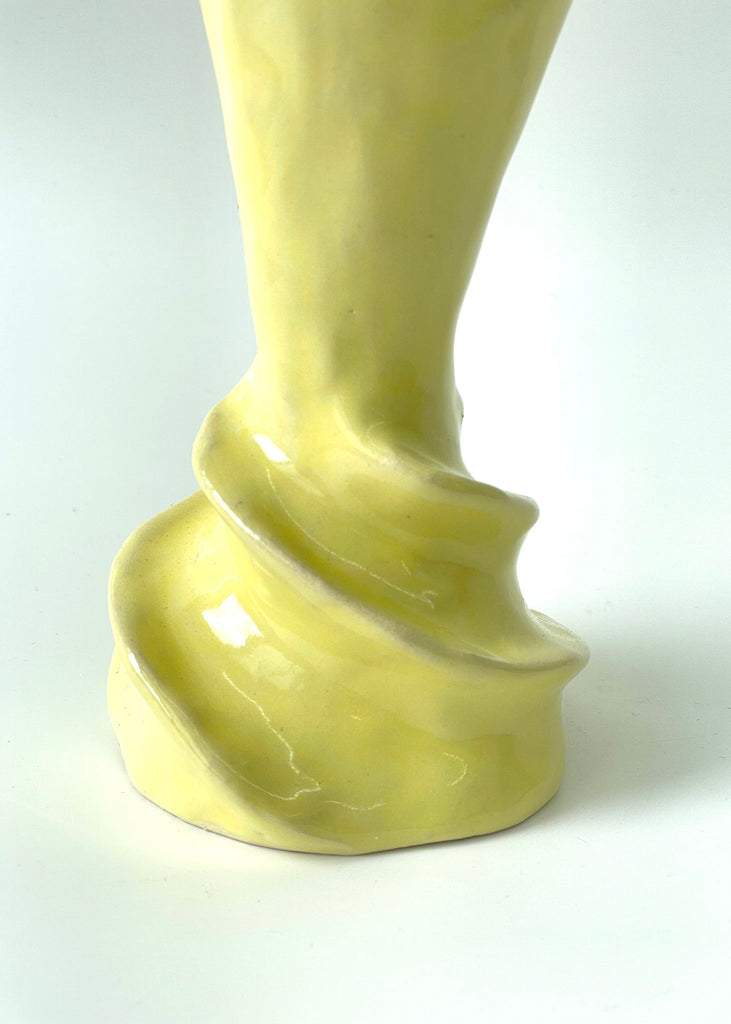 Satoko Kako Soft Cream Vase Unique Yellow Ceramic Handmade Sculpture Colourful Artwork Contemporary Artwork Playful Art Female Artist The Ode To