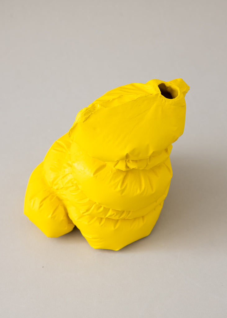 Alessia De Pasquale Yellow Artwork DD Vase Sculpture Art