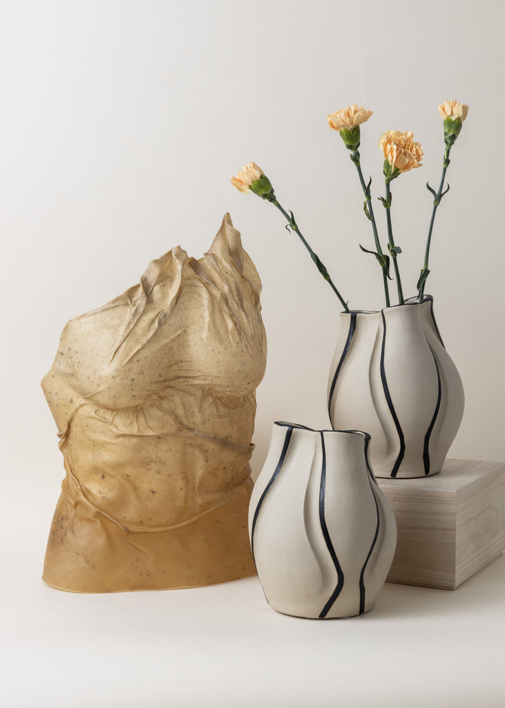 Amanda Borgfors Mészaros Sculpt Me Dear Vase Organic Shape Sculpted Handmade Artist