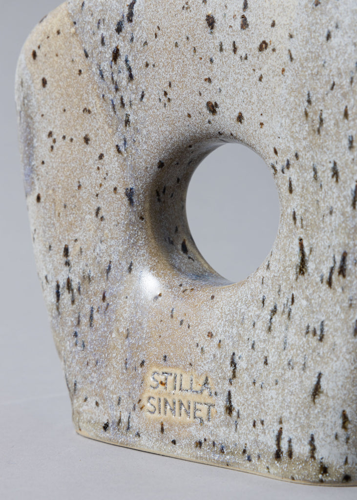 Ann-Charlotte Frick Peephole Vase Sculpture Handmade  Ceramic 