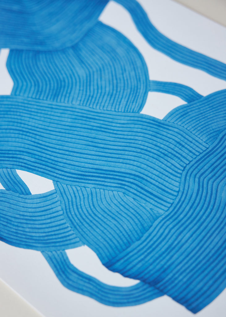 Anna Norrgrann Painting Rhythm Handmade Ink Drawing Wall Art Abstract 
