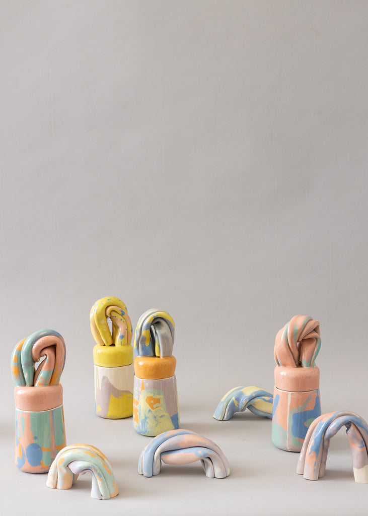 Anna Wallenius Rainbow Jar Handmade Sculptures Ceramics The Ode To Art Gallery 