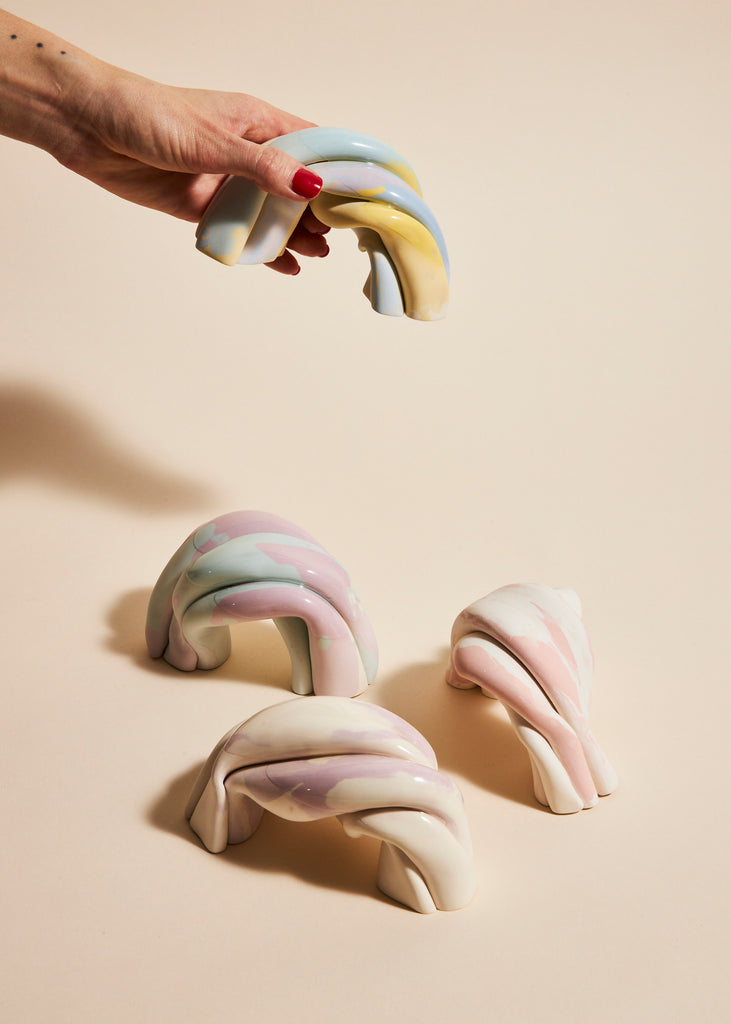 Anna Wallenius Rainbow Cloud Sculptures Art Handmade