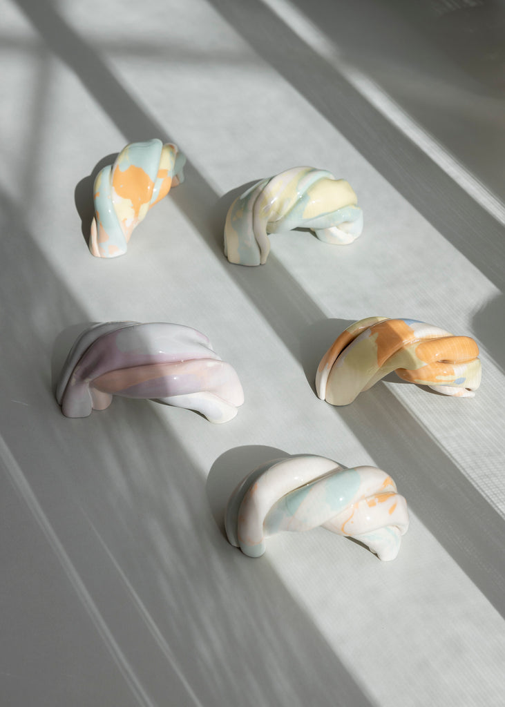 Anna Wallenius Rainbow Cloud Sculptures Handmade Ceramics  Artworks