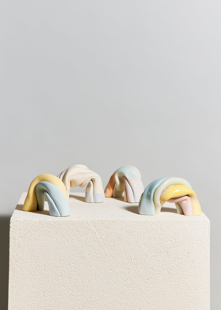 Anna Wallenius Rainbow Cloud Sculptures Ceramics