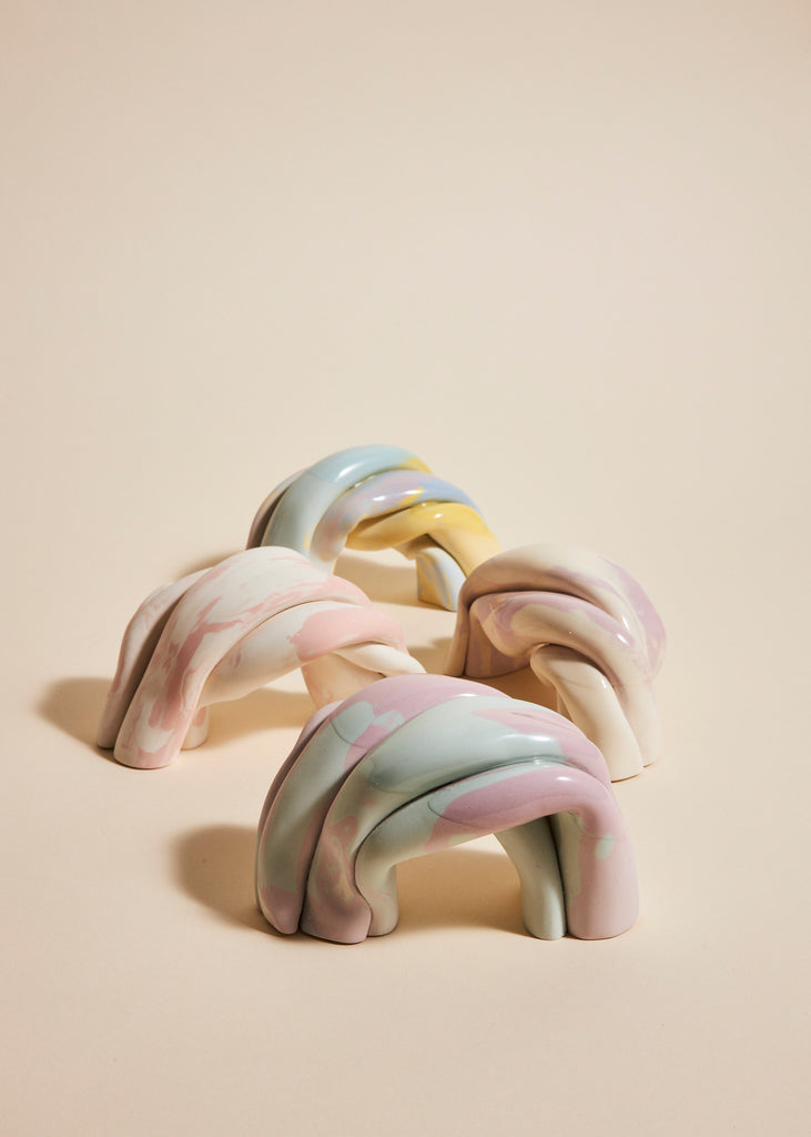 Anna Wallenius Rainbow Cloud Sculptures Handmade
