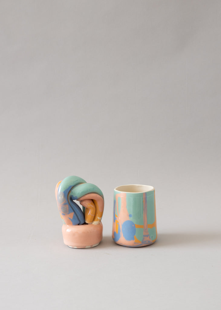 Anna Wallenius Rainbow Jar Handmade Sculpture Ceramic 