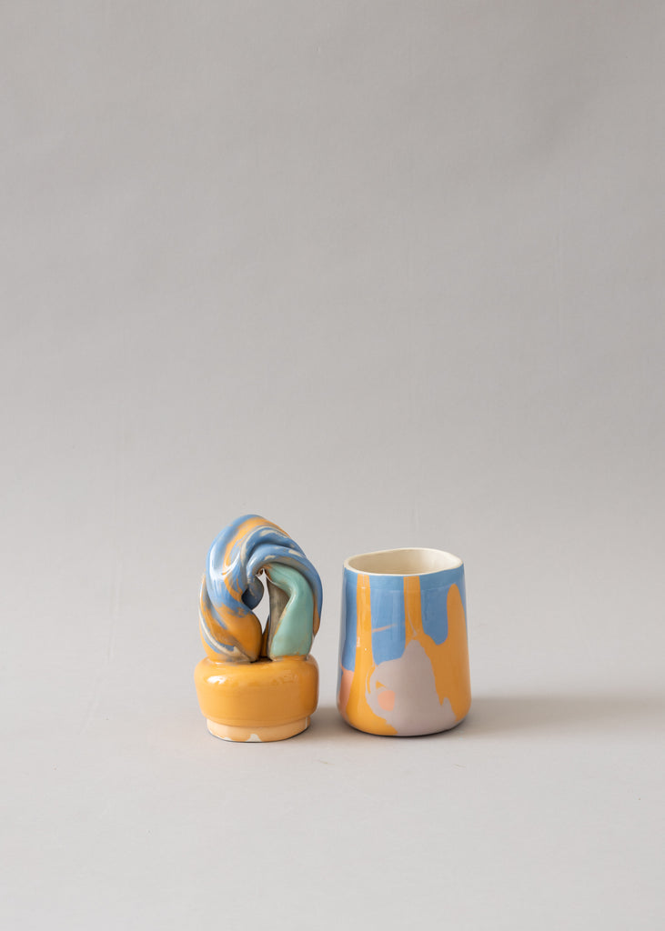 Anna Wallenius Rainbow Jar Handmade Sculpture Ceramic Art 