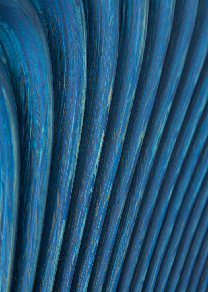 Arno Hoogland Wave Abstract Wall Art Wall Piece Artwork Blue Handmade