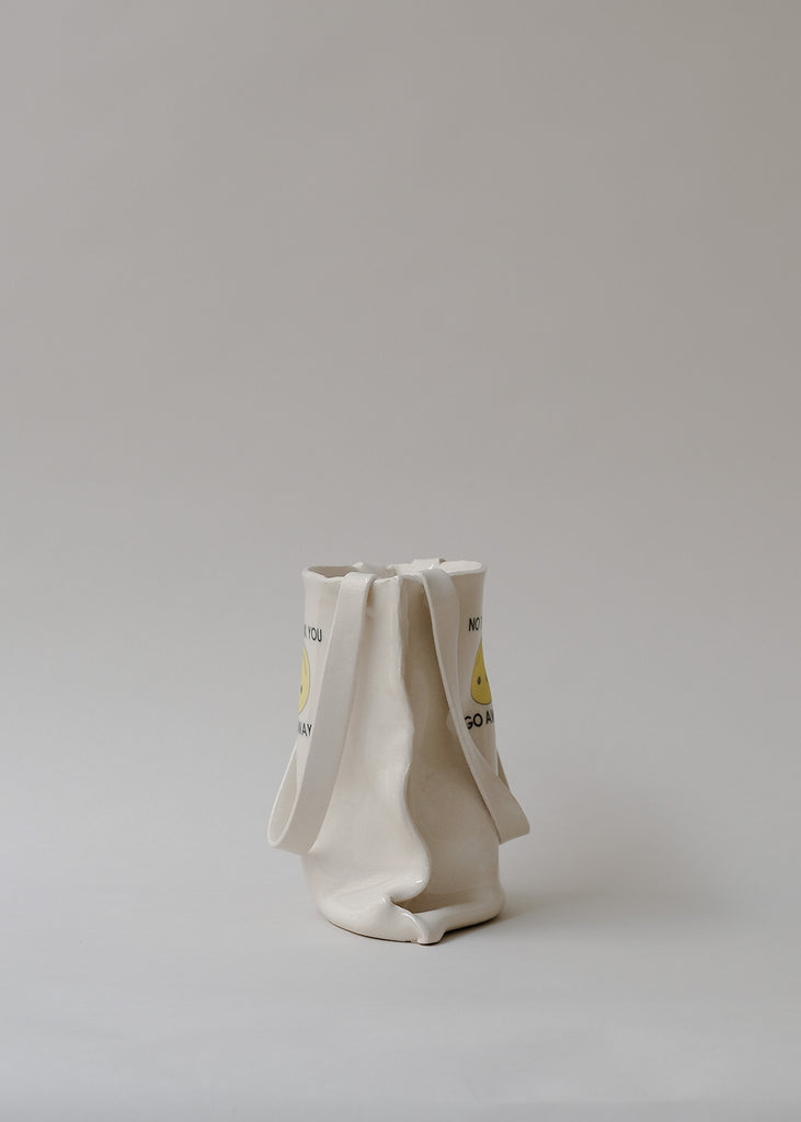 Birkim Bags ceramic vase side