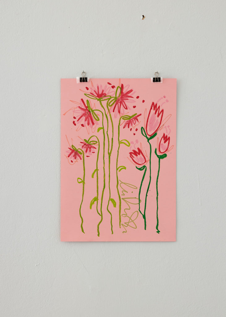 Cina Rosén Busy Florals Handmade Artwork