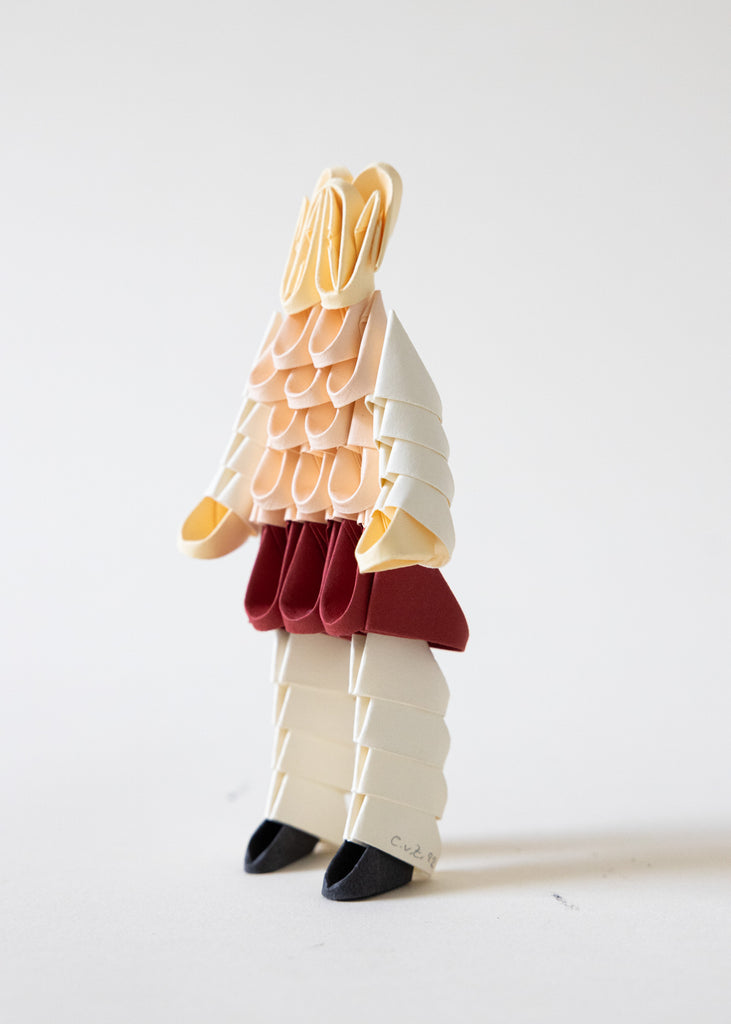 Clara von Zweigbergk Doll Handmade Paper Sculpture Artwork Unique 