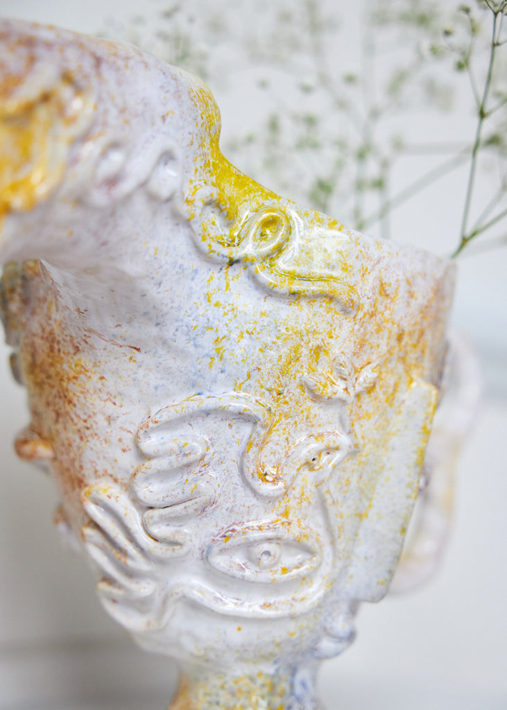 Dina Sandberg Cry Babies Artwork Sculpture Vase Handmade