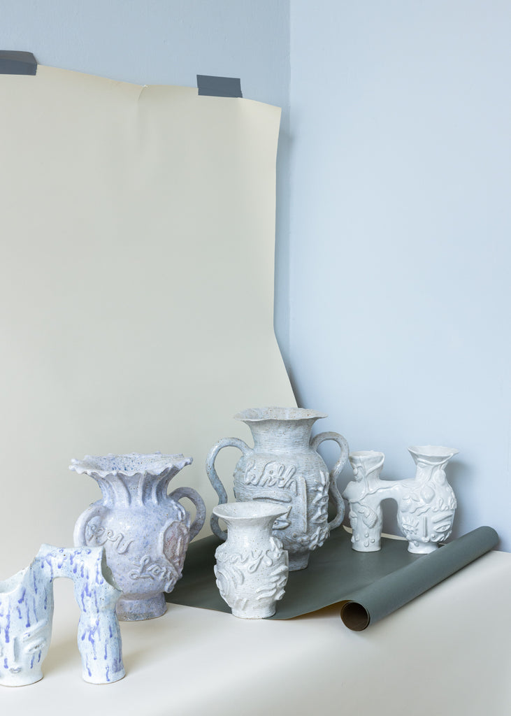 Dina Sandberg handmade modern artwork vases