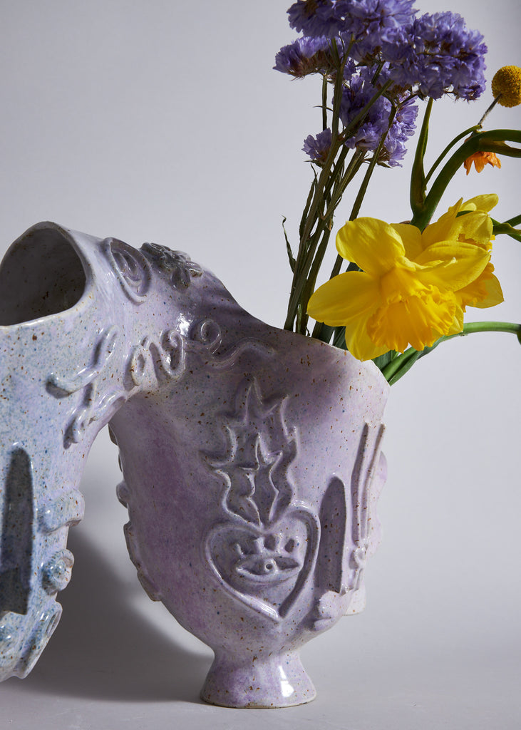 Dina Sandberg Love Letter Sculpture Vase Ceramic Art Glaze
