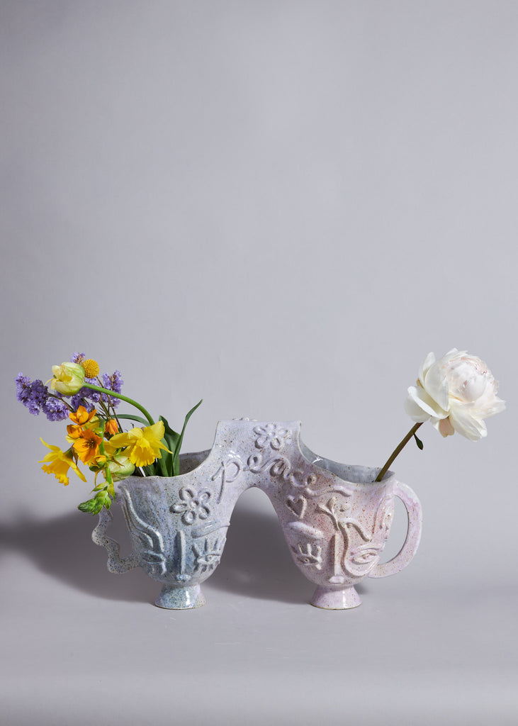Dina Sandberg Love Letter Sculpture Vase Handmade Unique Artwork