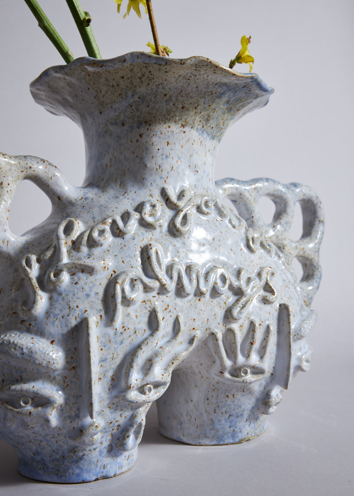 Dina Sandberg Love Letter Sculpture Vase Ceramic Handmade Artwork