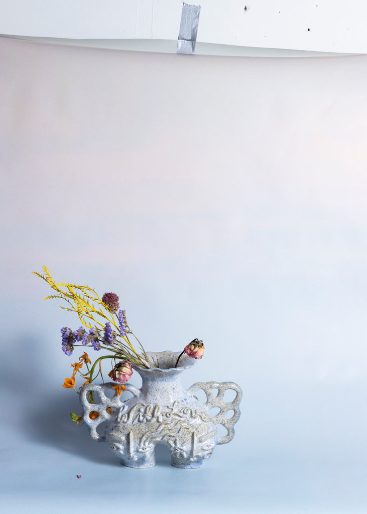 Dina Sandberg Love Lette Vase Handmade Sculpture Unique Ceramics