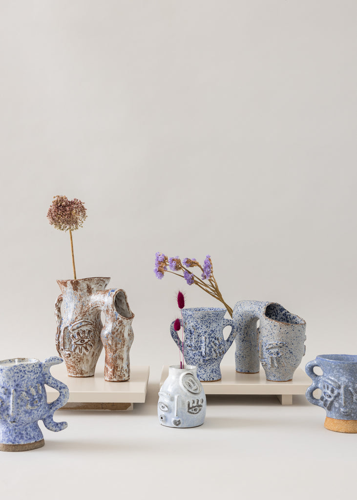 Dina Sandberg Small Cry Baby Vase Sculpture Group