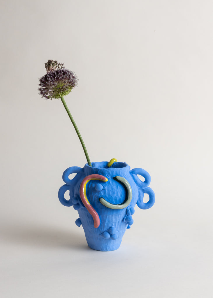 Elisabeth Lewis Medusa Frog Handmade Vase 