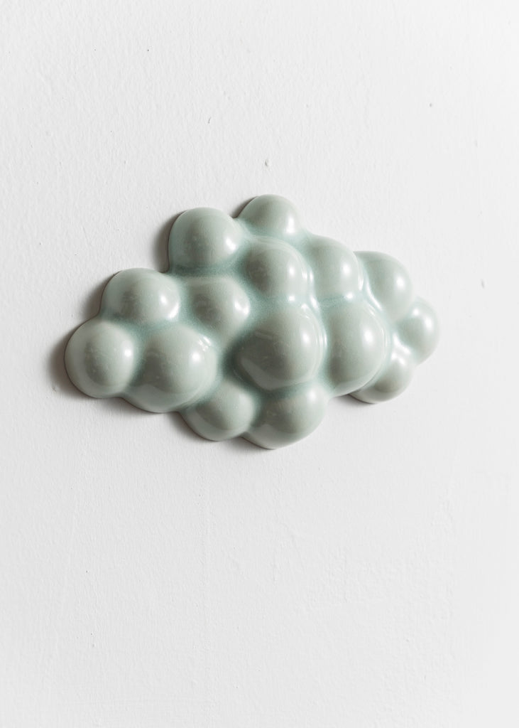 Elsa Binder Cloud Blue Artwork Wall Art Sculpture Handmade Unique Porcelain