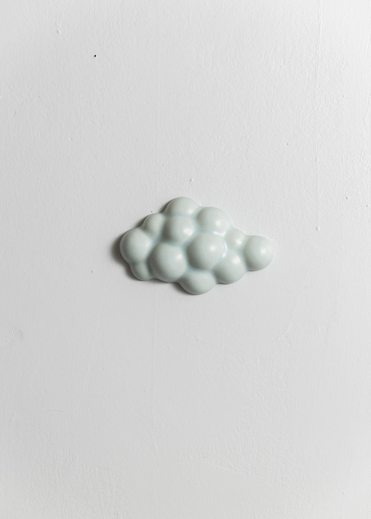 Elsa Binder Cloud Blue Wall Sculpture Unique Porcelain Artwork