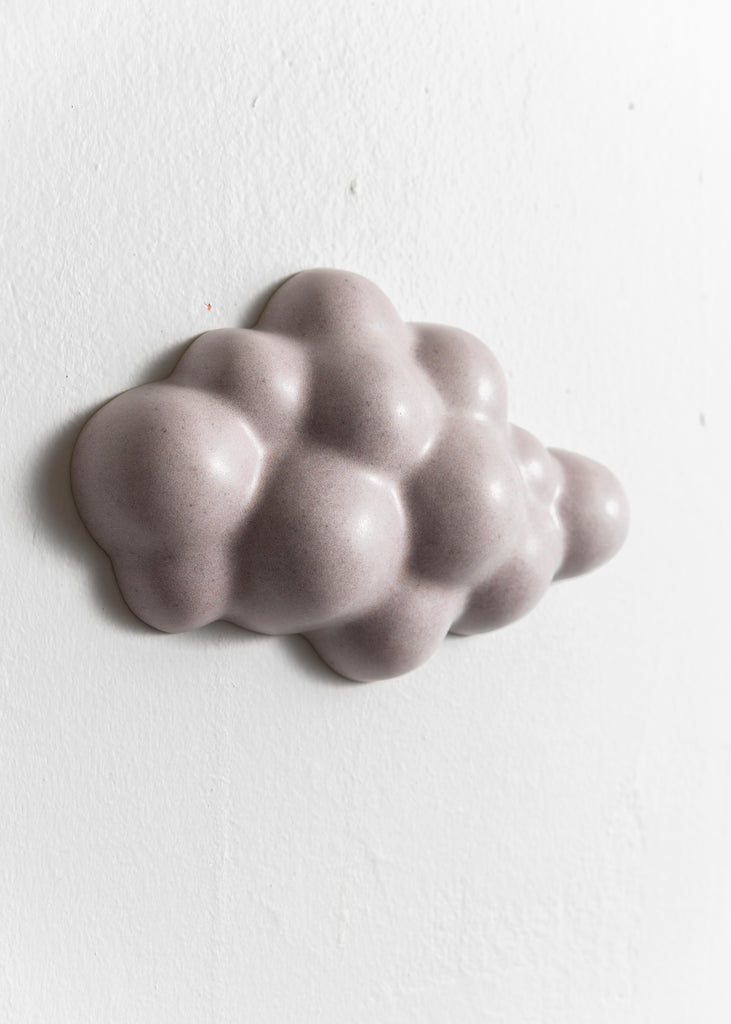 Elsa Binder Cloud Purple Artwork Wall Art Sculpture Unique Porcelain Clay Handmade
