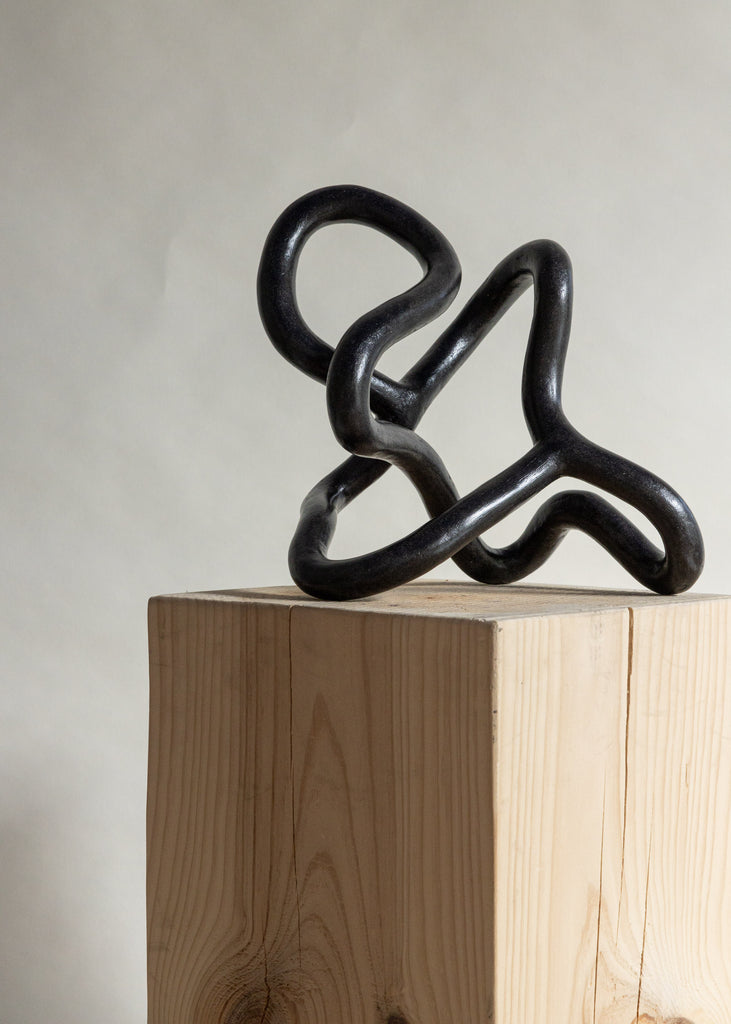 Emeli Höcks Circular Sculpture Handmade Black Artwork Sustainable The Ode To Art Gallery 