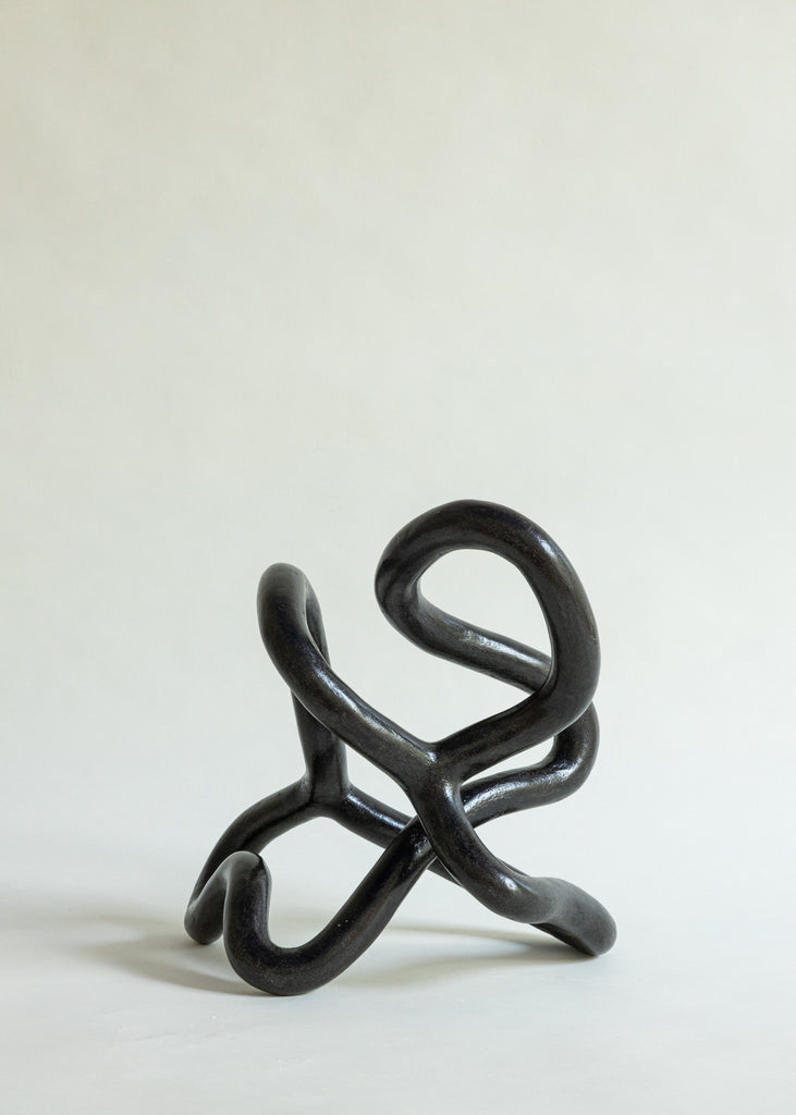 Emeli Höcks Circular Sculpture Handmade Black Artwork Sustainable 