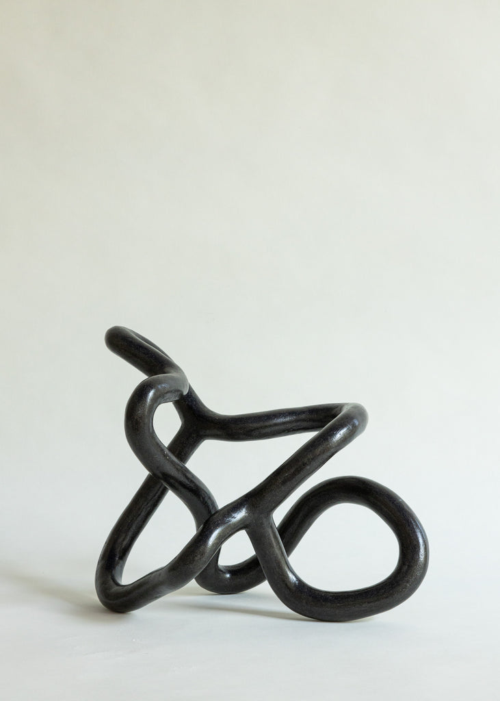 Emeli Höcks Circular Sculpture Handmade Black Artwork Sustainable Unique 